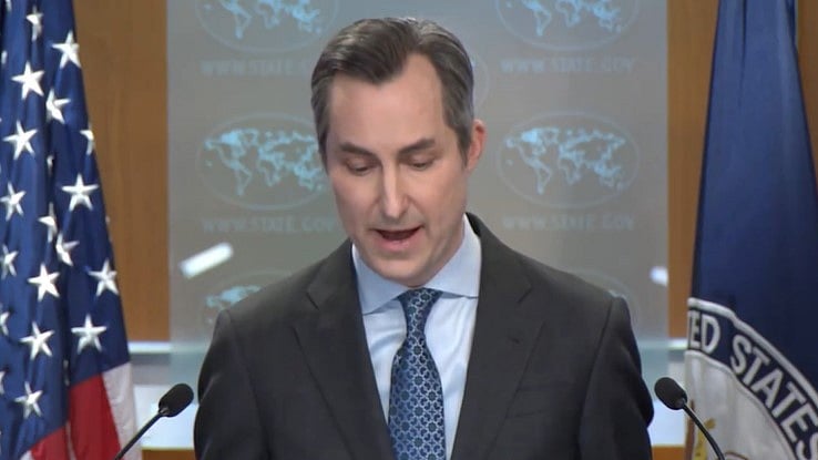 | File : US State Department Spokesperson Matthew Miller 